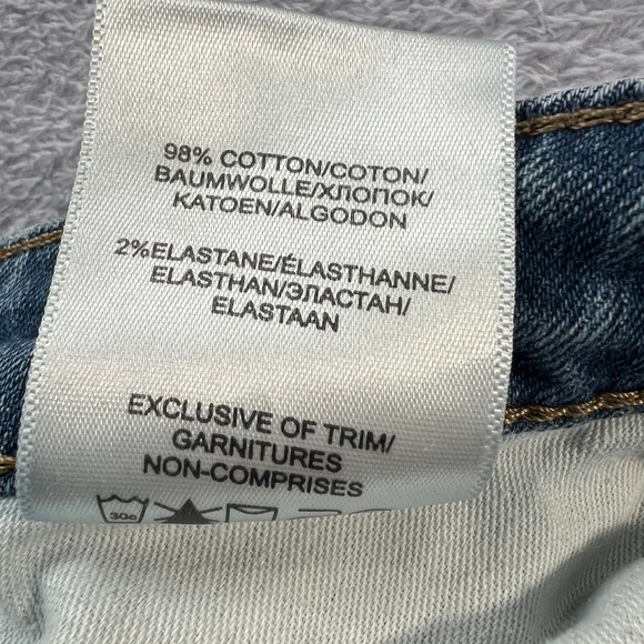 Silver Jeans Co. Beau Mid-Rise Slim Straight Boyfriend Jeans 30x 28 Medium Wash - Picture 6 of 9